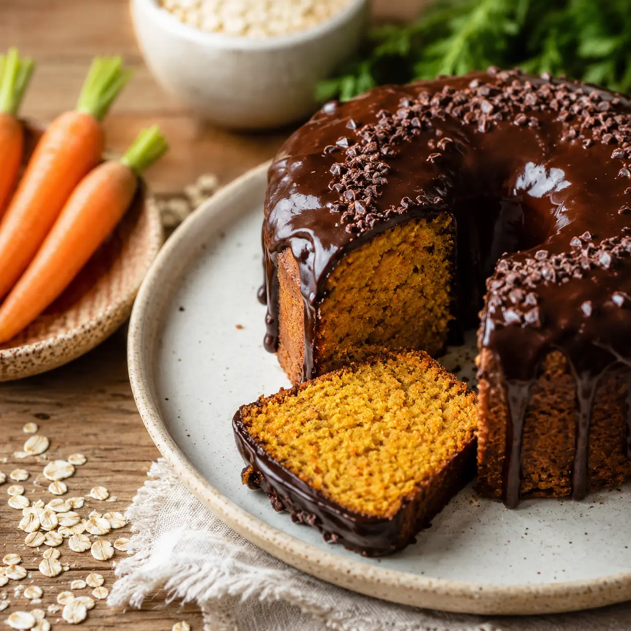 Como Fazer Bolo de Cenoura com Farinha de Aveia Sem Secar